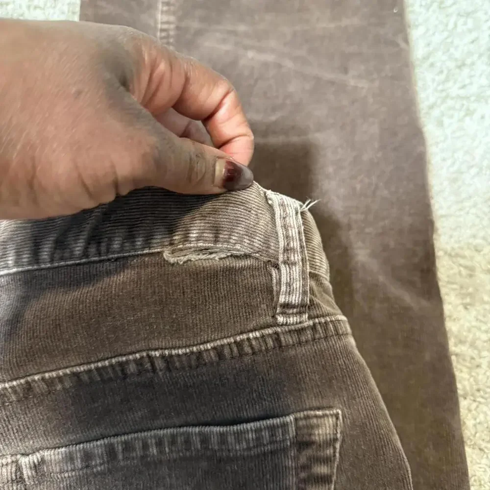 Express brown corduroy